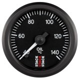 Autometer Stack 52mm 40-140 Deg C 1/8in NPTF Male Pro Stepper Motor Oil Temp Gauge - Black thumbnail 1