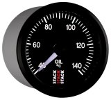 Autometer Stack 52mm 40-140 Deg C 1/8in NPTF Male Pro Stepper Motor Oil Temp Gauge - Black thumbnail 7