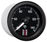 Autometer Stack 52mm 40-140 Deg C 1/8in NPTF Male Pro Stepper Motor Oil Temp Gauge - Black thumbnail 9