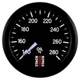 Autometer Stack 52mm 140-280 Deg F 1/8in NPTF Male Pro Stepper Motor Oil Temp Gauge - Black thumbnail 3