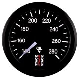 Autometer Stack 52mm 140-280 Deg F 1/8in NPTF Male Pro Stepper Motor Oil Temp Gauge - Black thumbnail 4