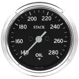 Autometer Stack 52mm 140-280 Deg F 1/8in NPTF Male Pro Stepper Motor Oil Temp Gauge - Classic thumbnail 1