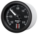 Autometer Stack 52mm -1 to +2 Bar (Incl T-Fitting) Pro Stepper Motor Boost Pressure Gauge - Black thumbnail 7