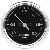 Autometer Stack 52mm -1 to +2 Bar (Incl T-Fitting) Pro Stepper Motor Boost Pressure Gauge - Classic thumbnail 1
