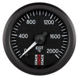 Autometer Stack 52mm 0-2000 Deg F Pro Stepper Motor Exhaust Gas Temp Gauge - Black thumbnail 1