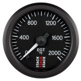 Autometer Stack 52mm 0-2000 Deg F Pro Stepper Motor Exhaust Gas Temp Gauge - Black thumbnail 2