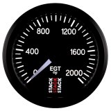 Autometer Stack 52mm 0-2000 Deg F Pro Stepper Motor Exhaust Gas Temp Gauge - Black thumbnail 3