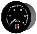 Autometer Stack 52mm 8-18V Pro Stepper Motor Battery Voltage Gauge - Black thumbnail 9