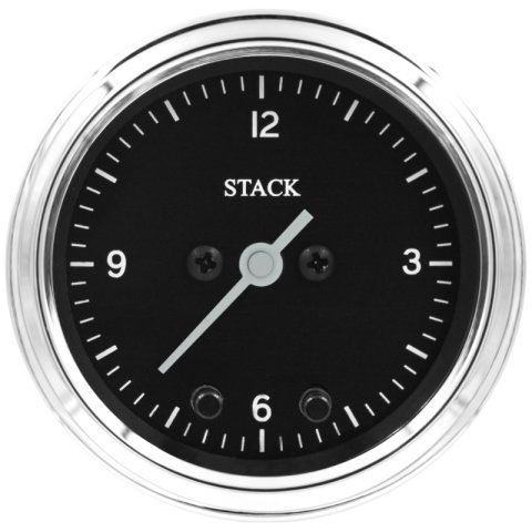 Autometer Stack Analog Clock Gauge - Classic