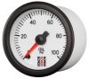 Autometer Stack 52mm 0-100 PSI 1/8in NPTF Male Pro Stepper Motor Oil Pressure Gauge - White thumbnail 9