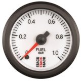 Autometer Stack 52mm 0-1 Bar M10 Male Pro Stepper Motor Fuel Pressure Gauge - White thumbnail 1
