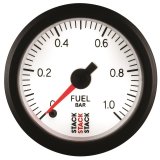 Autometer Stack 52mm 0-1 Bar M10 Male Pro Stepper Motor Fuel Pressure Gauge - White thumbnail 3