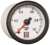 Autometer Stack 52mm 0-1 Bar M10 Male Pro Stepper Motor Fuel Pressure Gauge - White thumbnail 6