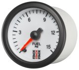 Autometer Stack 52mm 0-15 PSI 1/8in NPTF Male Pro Stepper Motor Fuel Pressure Gauge - White thumbnail 9