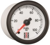 Autometer Stack 52mm 0-100 PSI 1/8in NPTF Male Pro Stepper Motor Fuel Pressure Gauge - White thumbnail 5