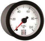 Autometer Stack 52mm 0-100 PSI 1/8in NPTF Male Pro Stepper Motor Fuel Pressure Gauge - White thumbnail 6