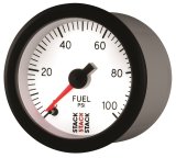 Autometer Stack 52mm 0-100 PSI 1/8in NPTF Male Pro Stepper Motor Fuel Pressure Gauge - White thumbnail 7