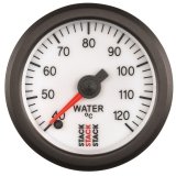 Autometer Stack 52mm 40-120 Deg C 1/8in NPTF Male Pro Stepper Motor Water Temp Gauge - White thumbnail 2