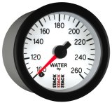 Autometer Stack 52mm 100-260 Deg F 1/8in NPTF Male Pro Stepper Motor Water Temp Gauge - White thumbnail 7