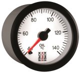 Autometer Stack 52mm 40-140 Deg C 1/8in NPTF Male Pro Stepper Motor Oil Temp Gauge - White thumbnail 5