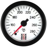 Autometer Stack 52mm 140-280 Deg F 1/8in NPTF Male Pro Stepper Motor Oil Temp Gauge - White thumbnail 6