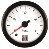 Autometer Stack 52mm 0-280 Ohm Programmable Pro Stepper Motor Fuel Level Gauge - White thumbnail 3
