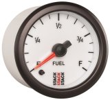 Autometer Stack 52mm 0-280 Ohm Programmable Pro Stepper Motor Fuel Level Gauge - White thumbnail 5