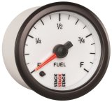 Autometer Stack 52mm 0-280 Ohm Programmable Pro Stepper Motor Fuel Level Gauge - White thumbnail 6