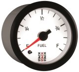 Autometer Stack 52mm 0-280 Ohm Programmable Pro Stepper Motor Fuel Level Gauge - White thumbnail 8