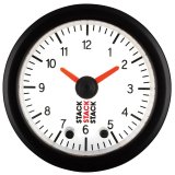 Autometer Stack Analog Clock Gauge - White thumbnail 3