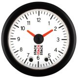 Autometer Stack Analog Clock Gauge - White thumbnail 4