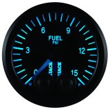 Autometer Stack 52mm 0-15 PSI 1/8in NPTF Male Pro-Control Fuel Pressure Gauge - Black thumbnail 2