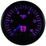 Autometer Stack 52mm 0-15 PSI 1/8in NPTF Male Pro-Control Fuel Pressure Gauge - Black thumbnail 3