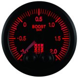 Autometer Stack 52mm -1 to +2 Bar (Incl T-Fitting) Pro-Control Boost Pressure Gauge - Black thumbnail 7
