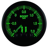 Autometer Stack 52mm -1 to +2 Bar (Incl T-Fitting) Pro-Control Boost Pressure Gauge - Black thumbnail 9