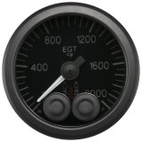 Autometer Stack 52mm 0-2000 Deg F Pro-Control Exhaust Gas Temp Gauge - Black thumbnail 2
