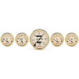 Autometer Golden Oldies 5 piece Kit (Mech Speed/Elec Oil Press/Water Temp/Volt/Fuel Level) thumbnail 1