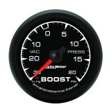 Autometer ES 52.4mm 30 In. HG/20 PSI Vacuum/Boost Gauge thumbnail 6