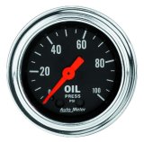 Autometer Traditional Chrome 2-1/16in 100 PSI Mechanical Oil Pressure Gauge thumbnail 8