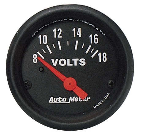 Autometer Z-Series 52mm 8-18 Volts Voltmeter Gauge thumbnail 8
