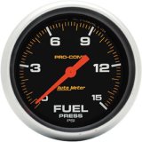Autometer Pro-Comp Digital Stepper Motor 2-5/8in 0-15 PSI Fuel Pressure Gauge thumbnail 1