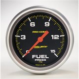 Autometer Pro-Comp Digital Stepper Motor 2-5/8in 0-15 PSI Fuel Pressure Gauge thumbnail 2