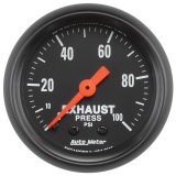Autometer Z Series 2-1/16in 0-100 PSI Mechanical Exhaust Pressure Gauge thumbnail 2