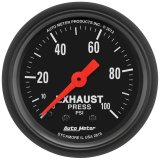 Autometer Z Series 2-1/16in 0-100 PSI Mechanical Exhaust Pressure Gauge thumbnail 4