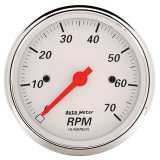 Autometer Arctic White 3-1/8in 7K RPM In Dash Tachometer Gauge thumbnail 3