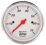 Autometer Arctic White 3-1/8in 7K RPM In Dash Tachometer Gauge thumbnail 8