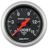 Autometer 2-1/16in 15PSI Boost Digital Stepper Motor Sport-Comp Gauge thumbnail 4