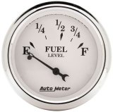 Auto Meter Old Tyme White 2-1/16in 0-30 OHM Electric Fuel Level Gauge thumbnail 8