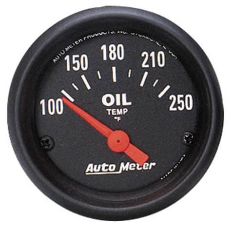 Autometer Z-Series 52mm 100-250 Degrees F. SSE Oil Temp Gauge thumbnail 8