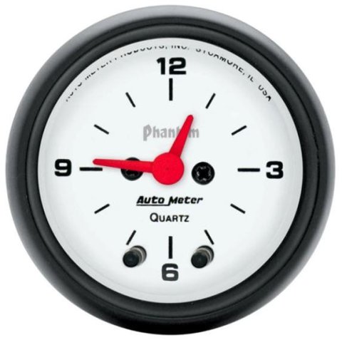 Autometer Phantom 52mm 12V Electronic Clock Gauge thumbnail 1